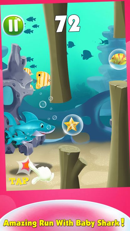 Baby & Mommy Shark Run Fun Do游戏截图