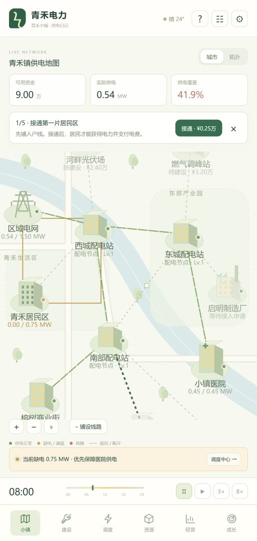 青禾电力:城市供电日记游戏截图