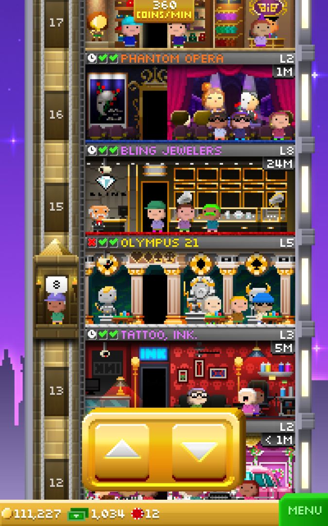 Tiny Tower Vegas游戏截图