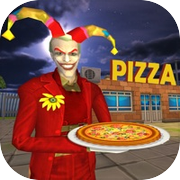 Angry Clown Fun Pizza Deliveryicon