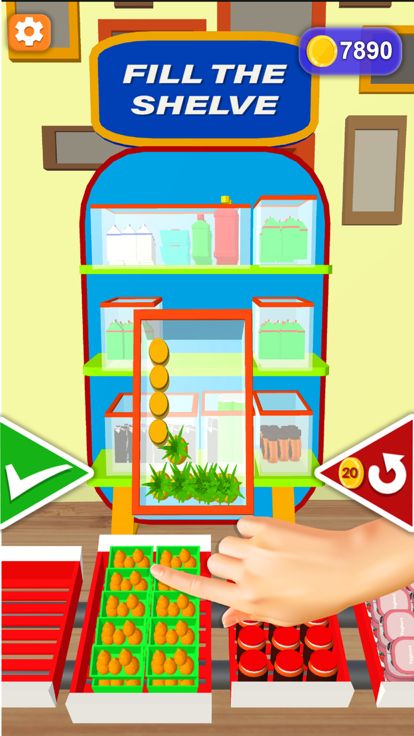 Fridge and shelves organizer游戏截图