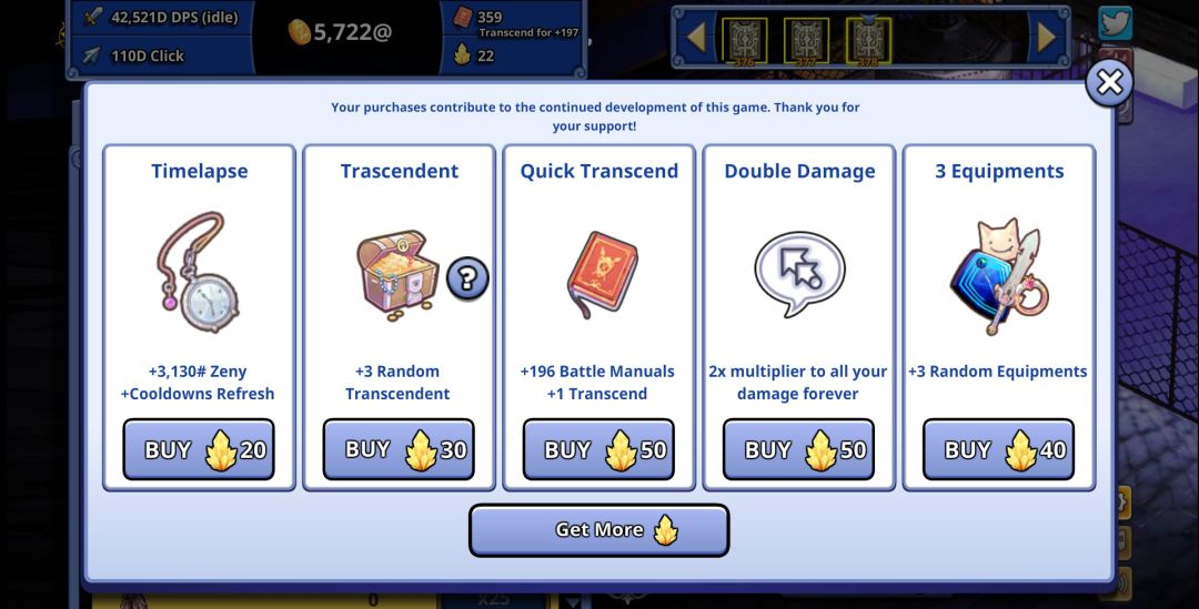 Ragnarok Clicker游戏截图