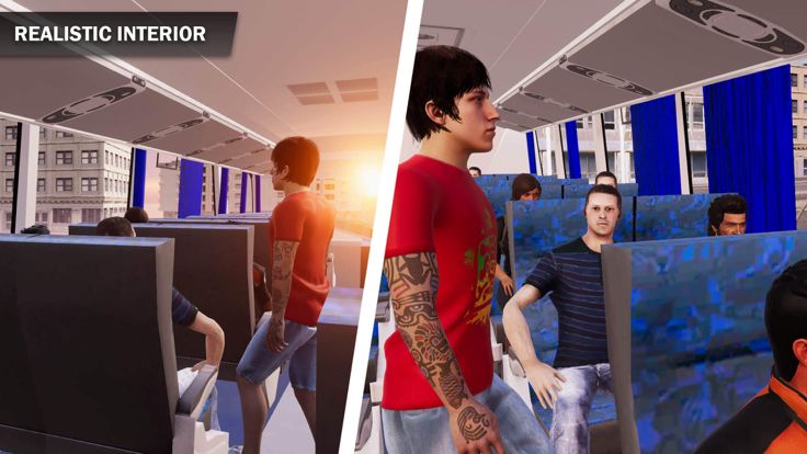 City Bus Transport Drive Sim游戏截图