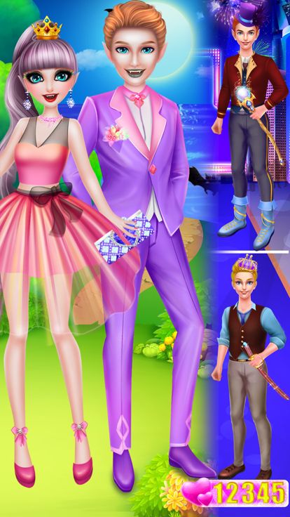 仙女公主装扮化妆-吸血鬼女孩故事游戏截图