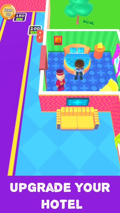 我的酒店帝国 - 空闲游戏游戏截图
