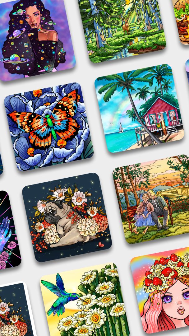 乐涂数字填色游戏截图