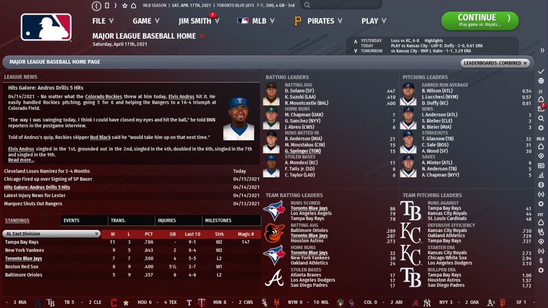 Out of the Park Baseball 22游戏截图