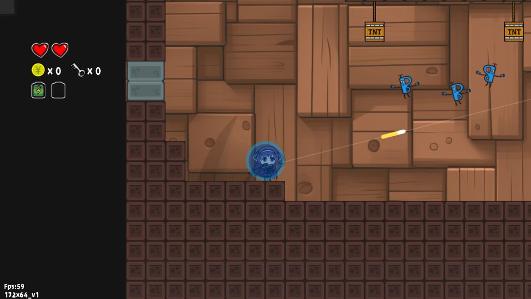 咸鱼侠大战b宫怪游戏截图