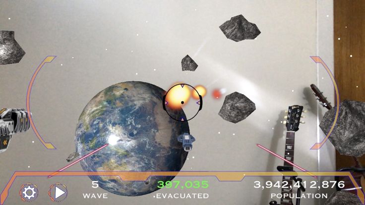 Asteroid Apocalypse AR游戏截图