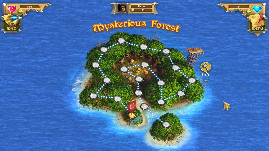 Mystic Journey: Tri Peaks Solitaire游戏截图