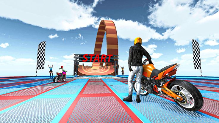 特技自行车超级坡道游戏 3D游戏截图