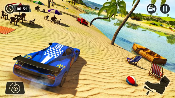 Floating Water Car Driving - Beach Surfing Racing游戏截图