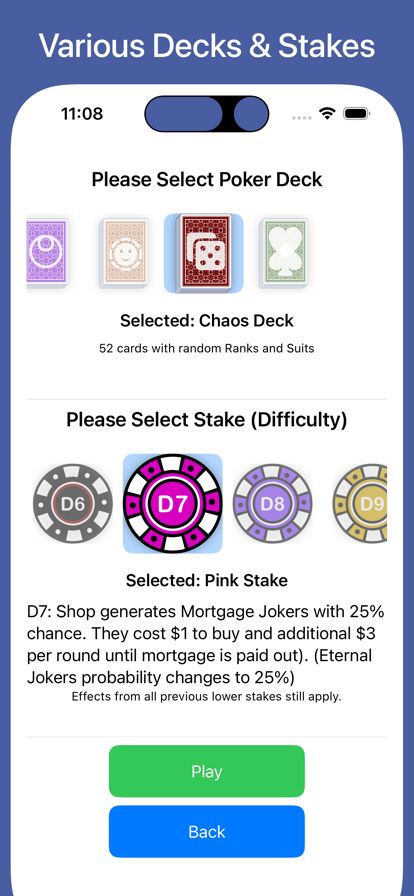 小丑牌卡牌游戏截图