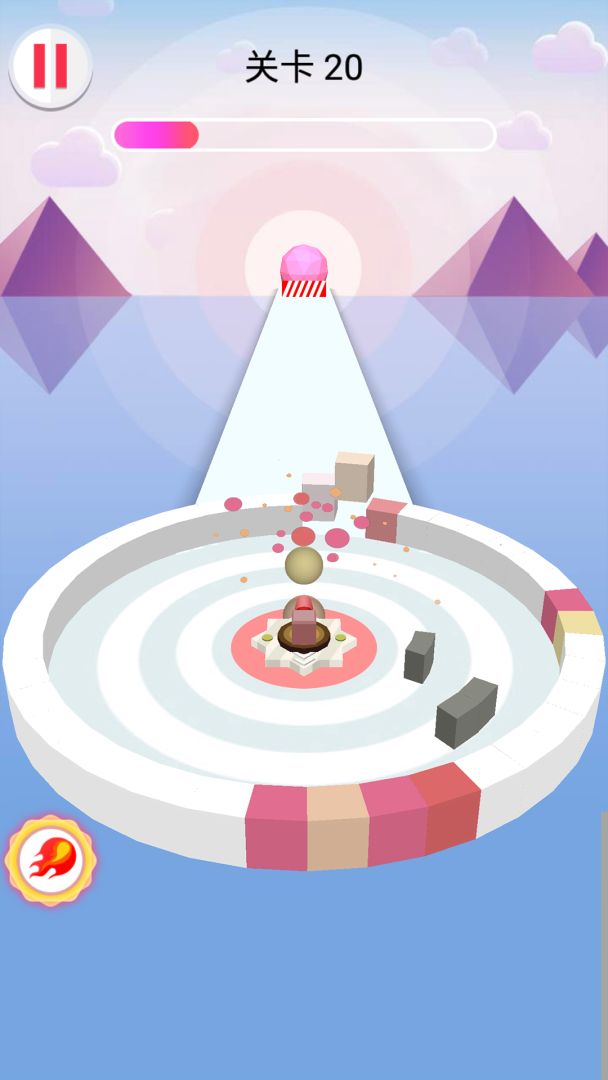 球球撞墙游戏截图