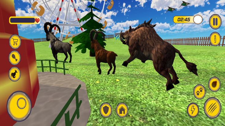 Crazy Goat Rampage Game游戏截图