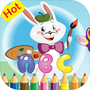ABC Coloring Pages : 英語教師动物着色页学习工具为孩子