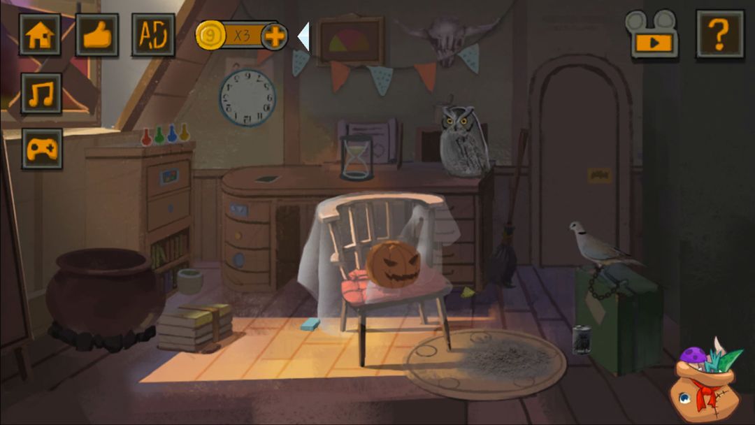 恐怖万圣节的秘密：闯关逃脱游戏游戏截图