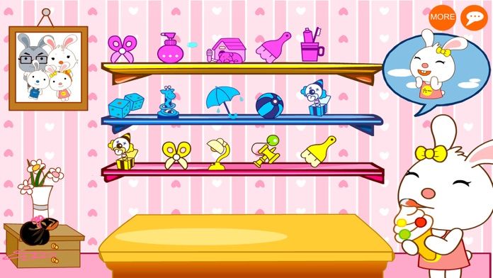 兔宝宝认颜色-趣味启蒙认知游戏游戏截图