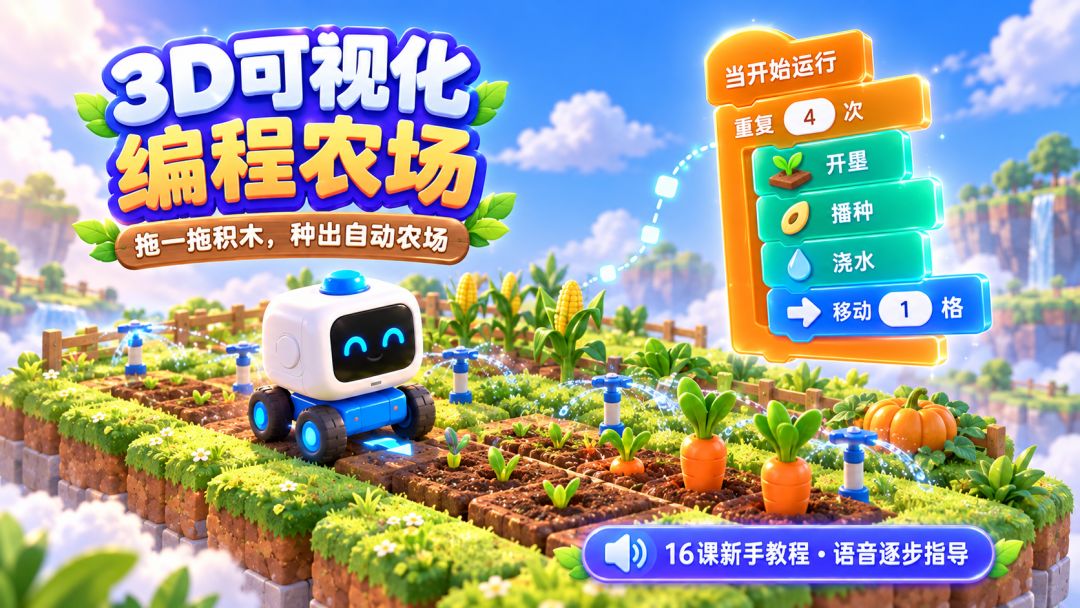 3D可视化编程农场游戏截图