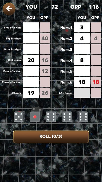 Yatzy Exciting Dice Game游戏截图
