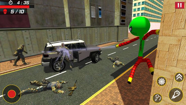 火柴人超级绳索英雄游戏游戏截图