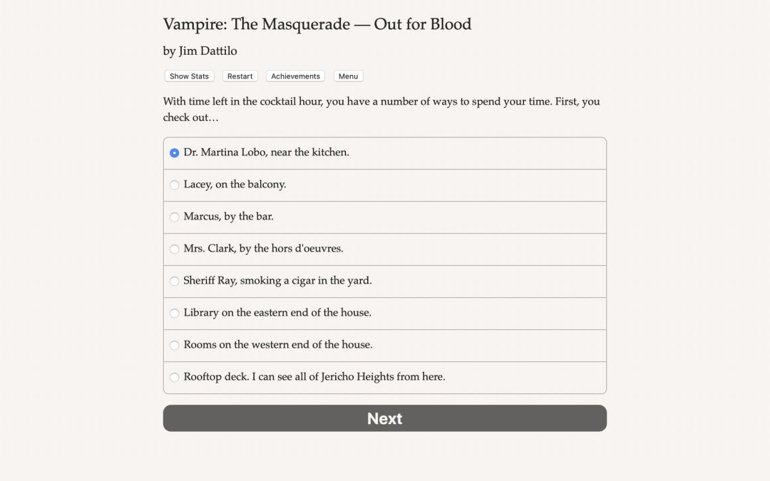 Vampire: The Masquerade — Out for Blood游戏截图