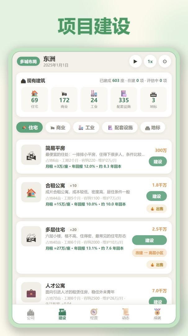 打造地产集团游戏截图