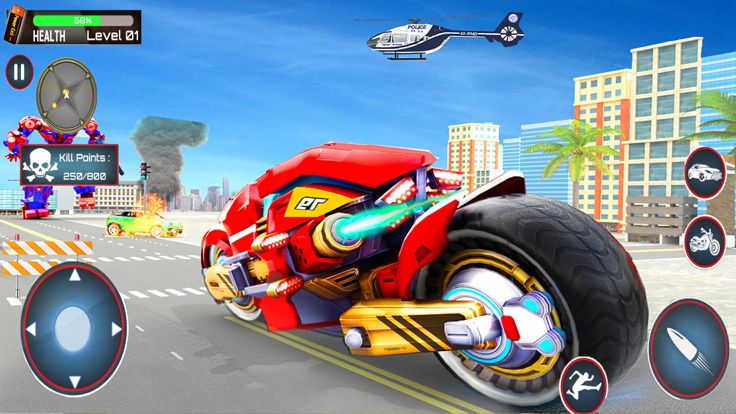 超级英雄 机器人 行动 游戏游戏截图