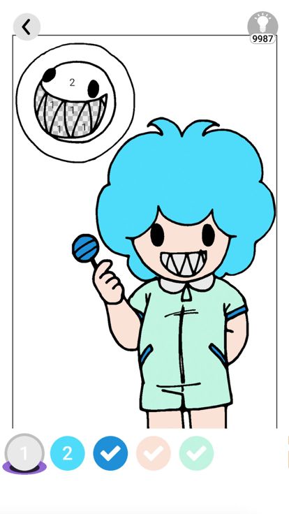 Pomni Digital circus coloring游戏截图