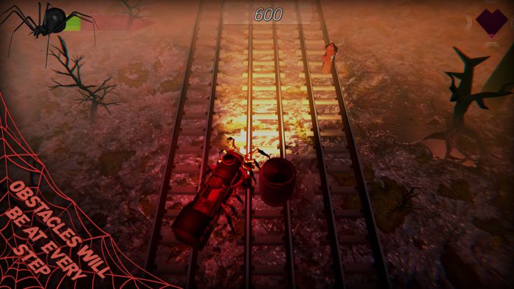 Scary Spider Train 3D Survival游戏截图