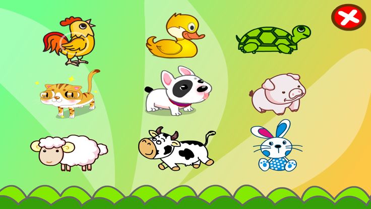 丫丫认知大全-认动物 认水果 认日用品游戏截图
