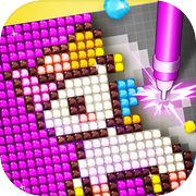 宝石像素涂色icon