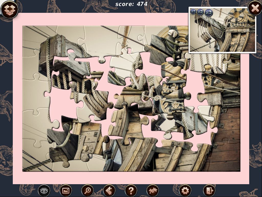 1001 Black Raven Jigsaw游戏截图