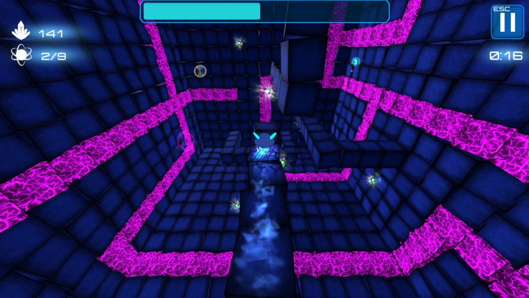 Deep Blue 3D Maze in Space游戏截图