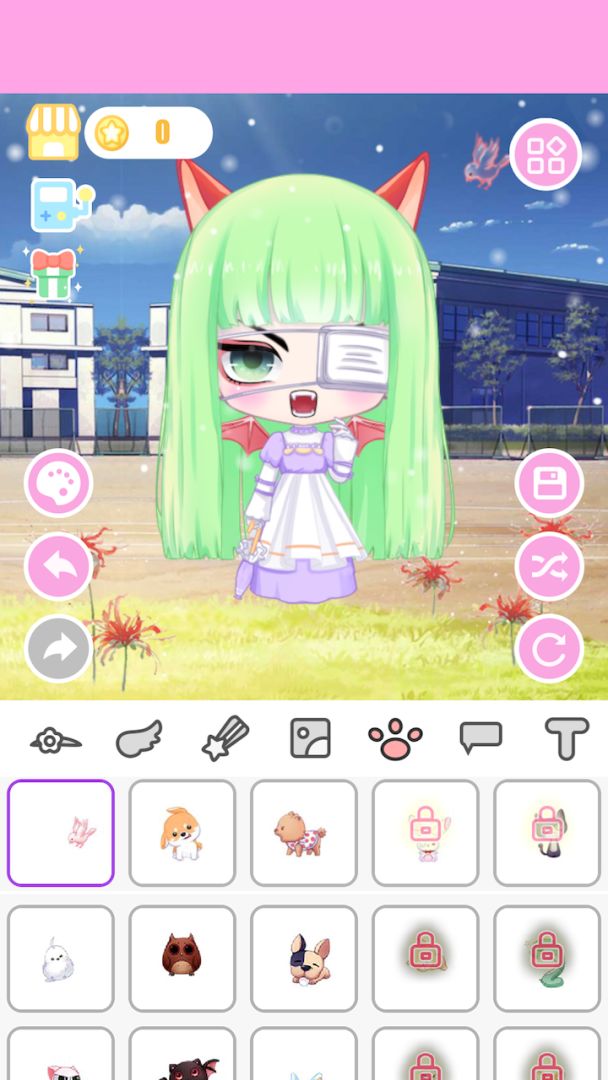 动漫装扮女孩平台游戏截图