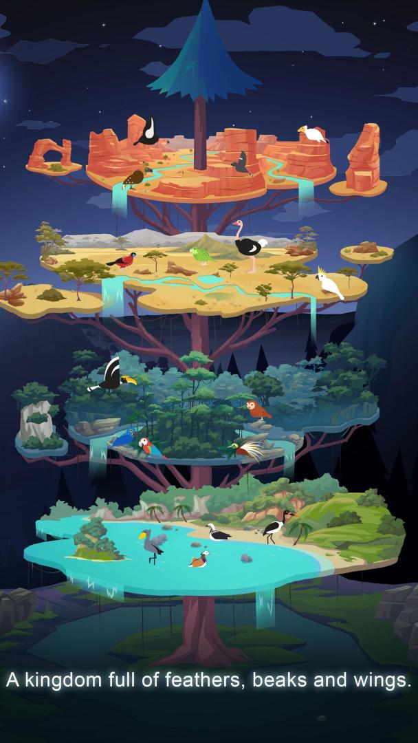 Birdstopia - Idle Bird Clicker Oasis游戏截图