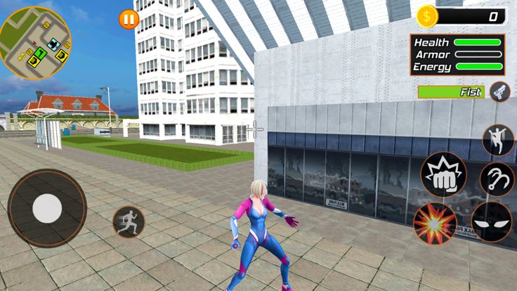 Pink Girl: Flying Rope Hero游戏截图
