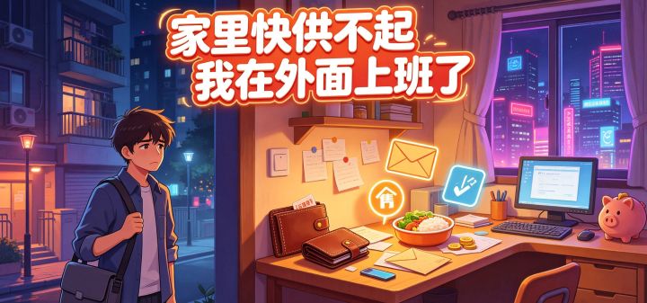 家里快供不起我在外面上班了 封面