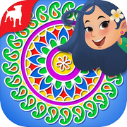 Rangoli Rekha: Color Match 3icon