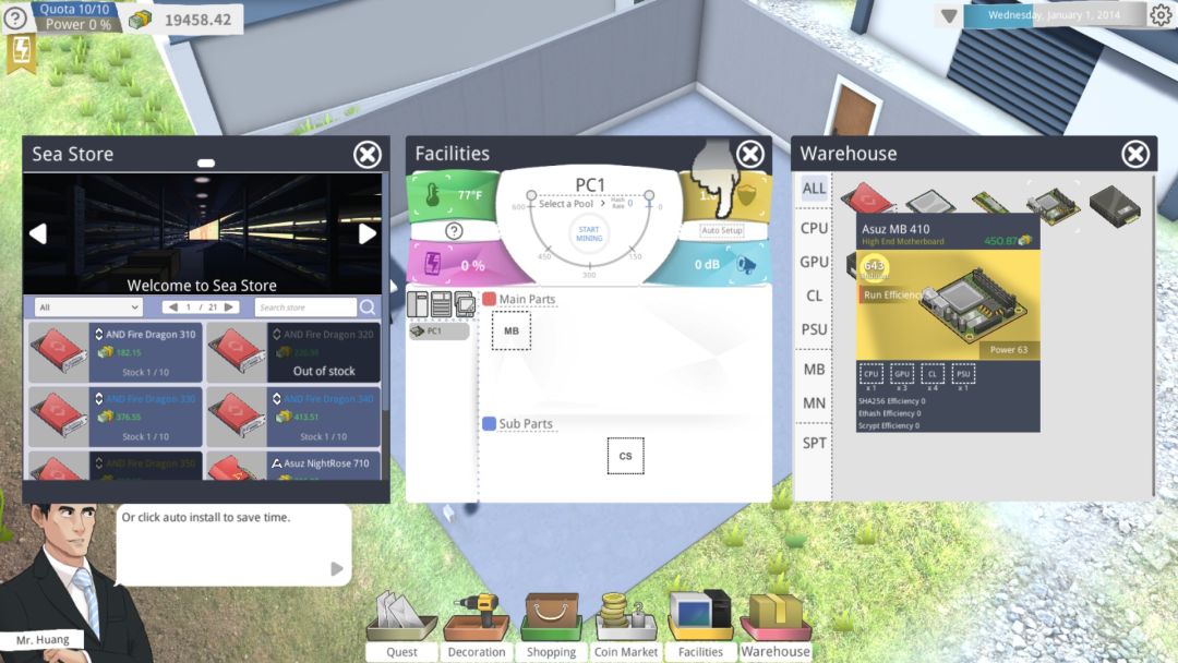 Bitcoin Tycoon - Mining Simulation Game游戏截图