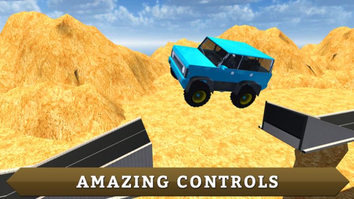 越野4x4山吉普 - 巨型特技模拟器游戏截图