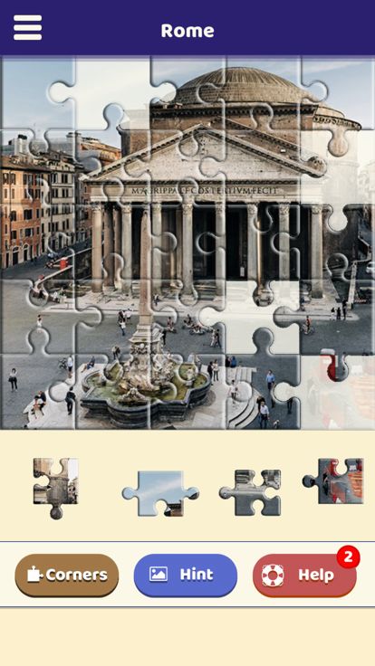 Rome Sightseeing Puzzle游戏截图