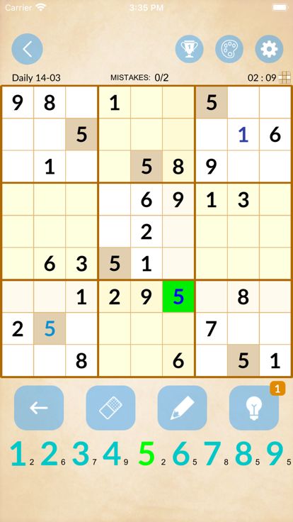数独-经典九宫格数字趣味益智谜题游戏游戏截图