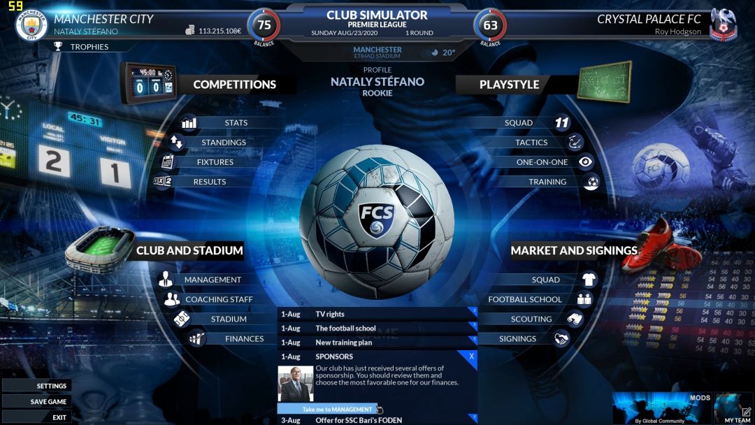 Football Club Simulator - FCS #21游戏截图