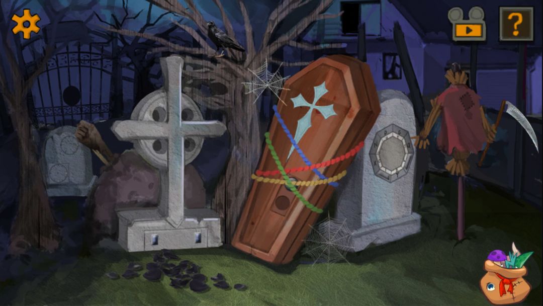 恐怖万圣节的秘密：闯关逃脱游戏游戏截图