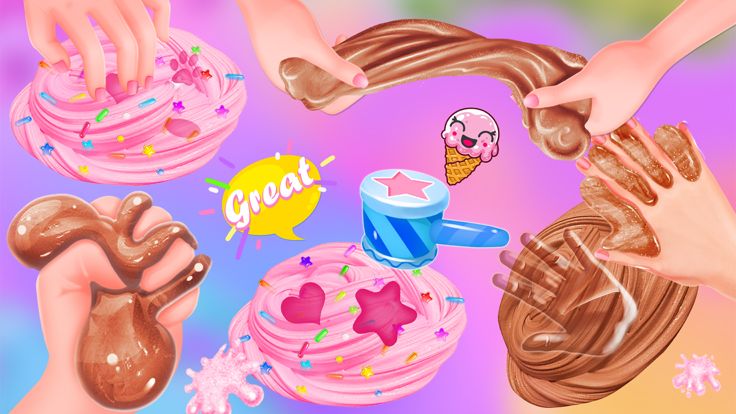 Ice Cream Slime Kit游戏截图