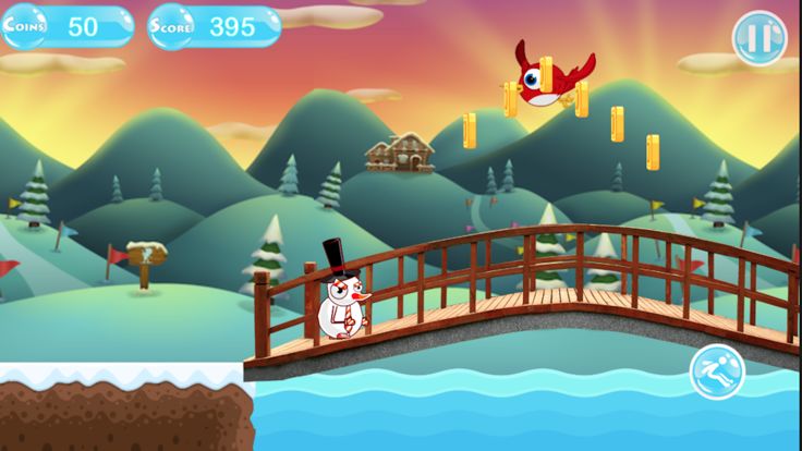 Island Snowman Runner游戏截图