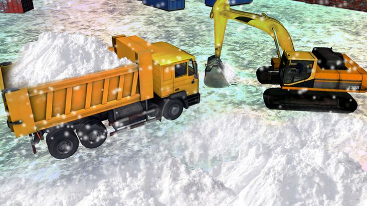 Snow Plow Truck game游戏截图
