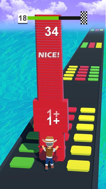 Stack Color Cube - Blocks Run游戏截图