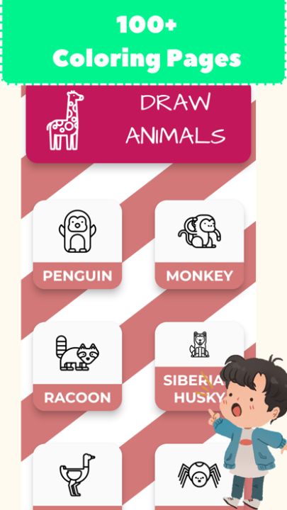 Animal Coloring - Kids游戏截图